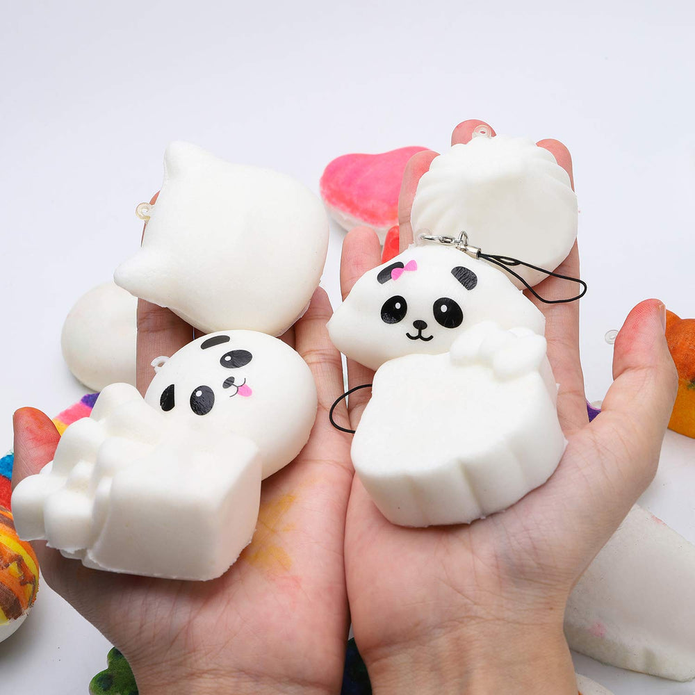 WATINC kawaii mini bread squeeze toy ready for keychains.