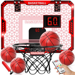 WATUDOU indoor hoop with LED backboard lights for night play