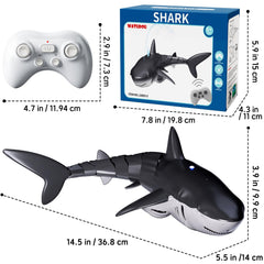 WATUDOU RC shark unboxing and display setup.