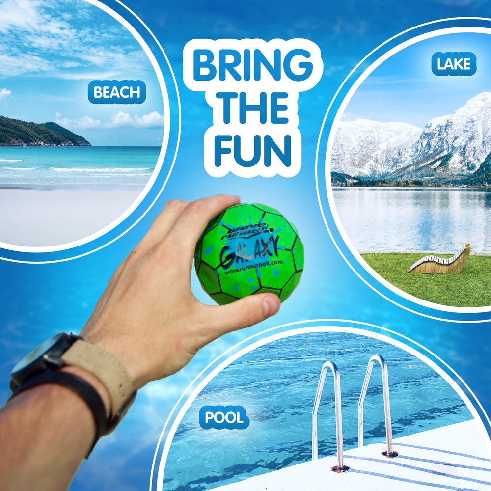 Wave Runner Galaxy Bounce Ball soft foam grip for easy catching