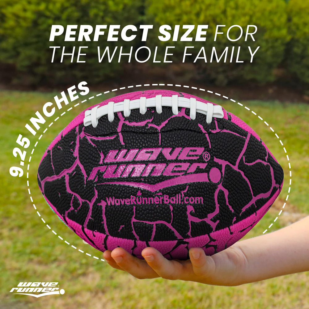 Wave Runner grip football during wet practice for improved control