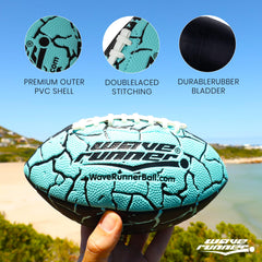 Wave Runner Grip It football suitable for indoor and outdoor versatile play.