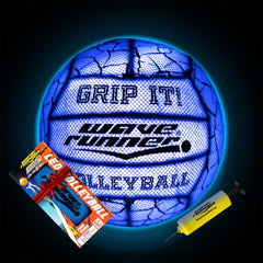 Wave Runner Grip-It Glow ball with LED lights for after-dark beach play.