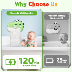WAVISA dinosaur bath toy suitable for tub, pool, and shower.