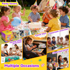 WAWIBEE magnetic puzzle animals theme encourages imaginative play and steady hands during quiet time.