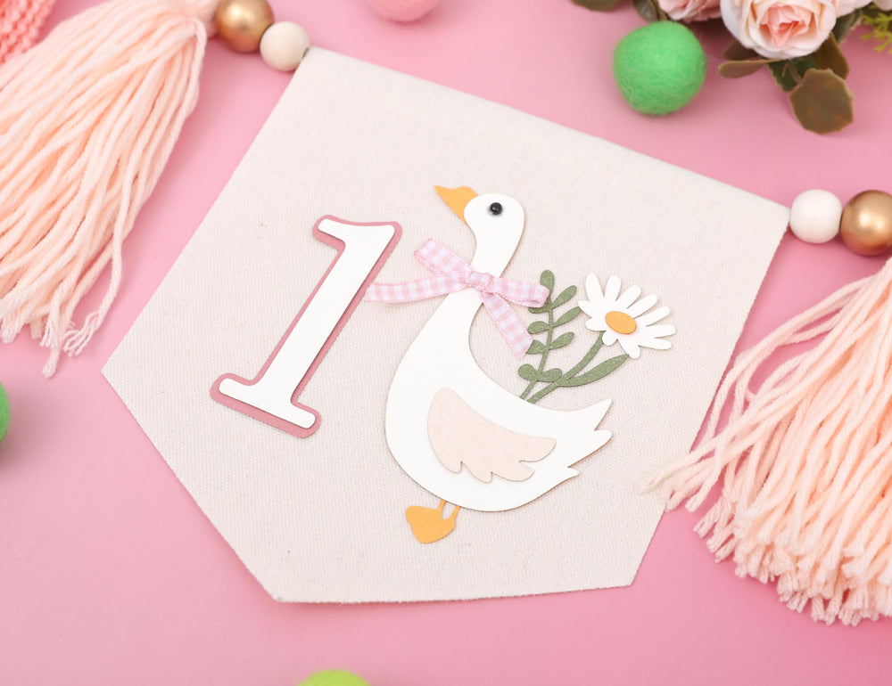 WAWUO highchair decoration doubles as a charming photo backdrop
