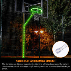 Waybelive 16 color modes for customizable night hoops and mood lighting.