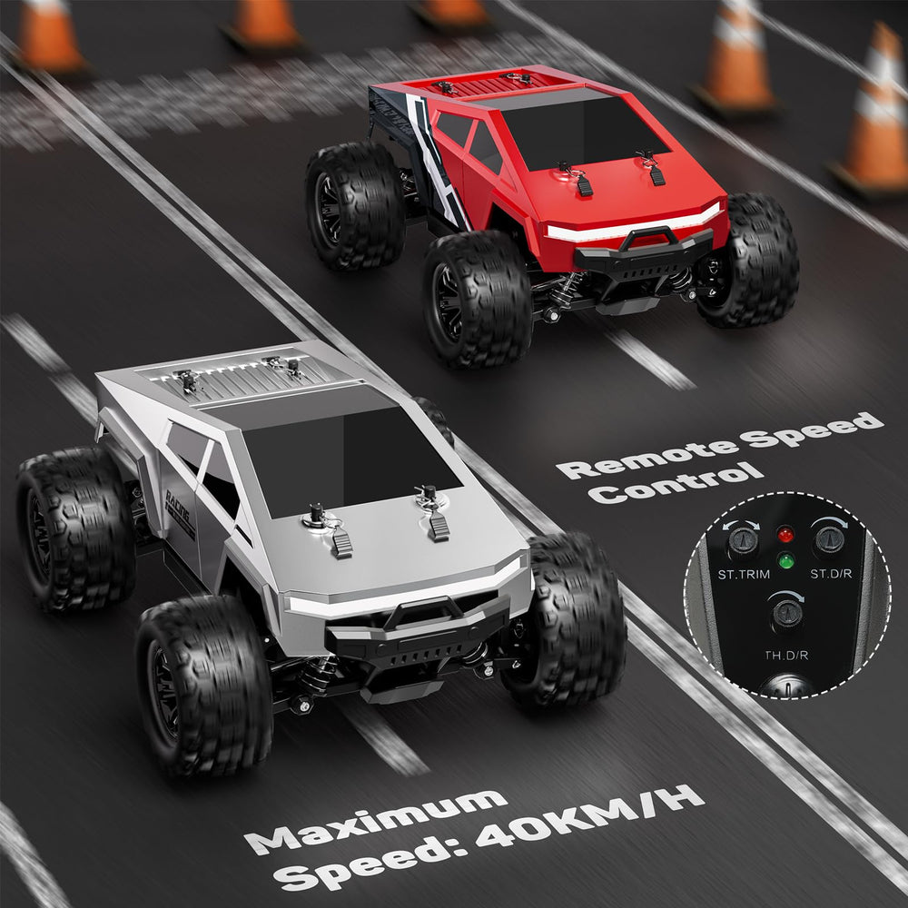 WayEee 1:18 fast RC car side view highlighting aerodynamics