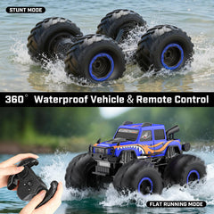 WayEee RC truck 4x4 chassis for stable off-road handling.