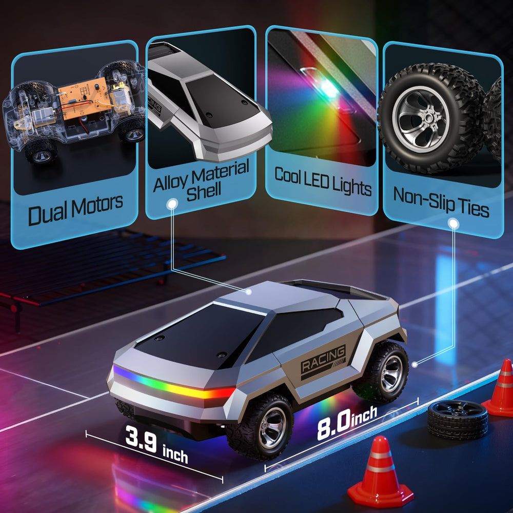WayEee RC Truck with a 2.4GHz remote enables precise steering.