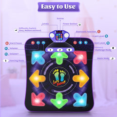 WAYKEE Dance Mat with adjustable difficulty to grow with kids.
