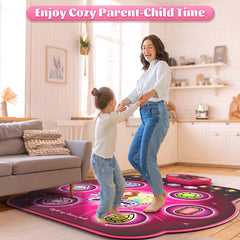 WAYKEE Dance Mat powered by batteries for simple setup.