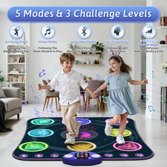 WAYKEE Dance Mat connects via Bluetooth to play favorite tracks