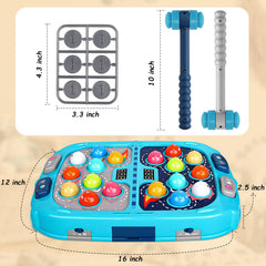 WAYKEE Whack a Game Mole glowing balls provide visual feedback to reward hits
