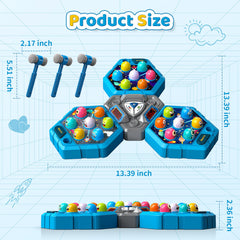 WAYKEE Whack a Mole multi-score displays track progress across players