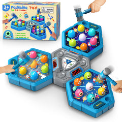 WAYKEE Whack a Mole with soft hammers for safe, engaging playtime and coordination