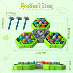 WAYKEE Whack Game Mole 21 colorful balls spark bright gameplay