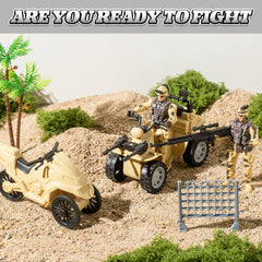 Wbzle army tree and protective net enrich realistic battlefield scenery.