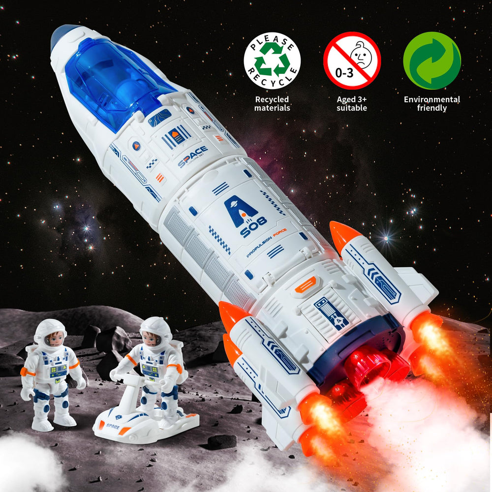 Wbzle rocket gift-ready packaging highlights a space adventure gift for kids.