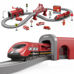 Wdmiya deluxe train playset with 66 pieces supports imaginative adventures and easy setup.