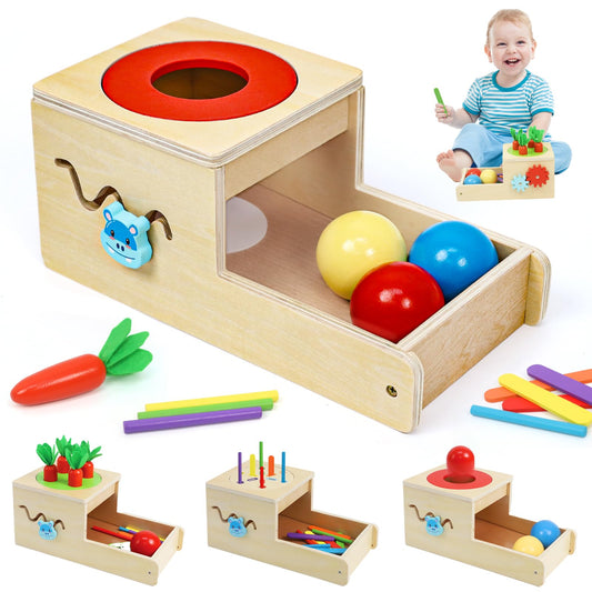 Wdmiya Montessori ball run boosts hand-eye coordination through dynamic dropping play.