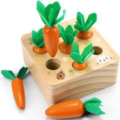 Wdmiya Montessoritoys carrots and holes match to boost early sorting and fine motor skills