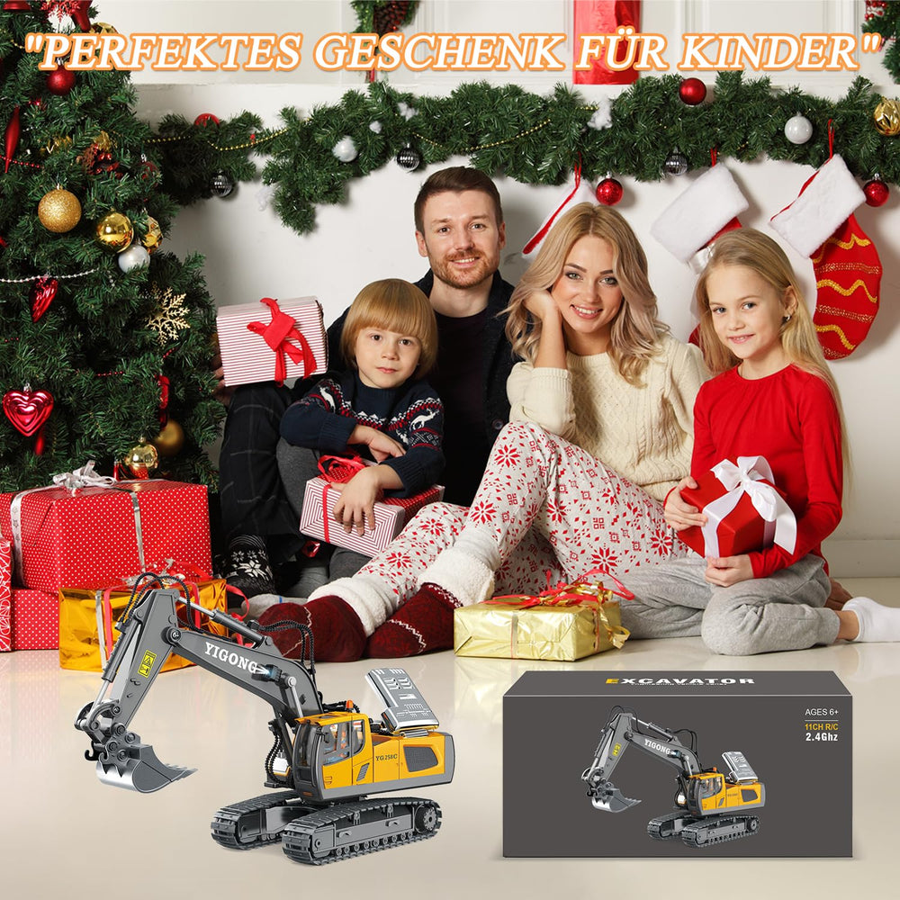 Wdsexual gift-ready RC bulldozer for kids aged 6 and up.