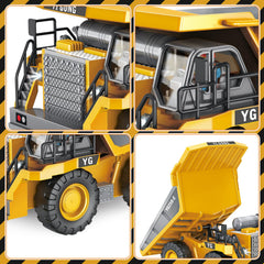 Wdsexual 7-channel dump truck highlights versatile control during playtime.