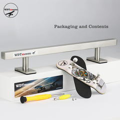 WDTMEEZU metal fingerboard rail for authentic rail feel.