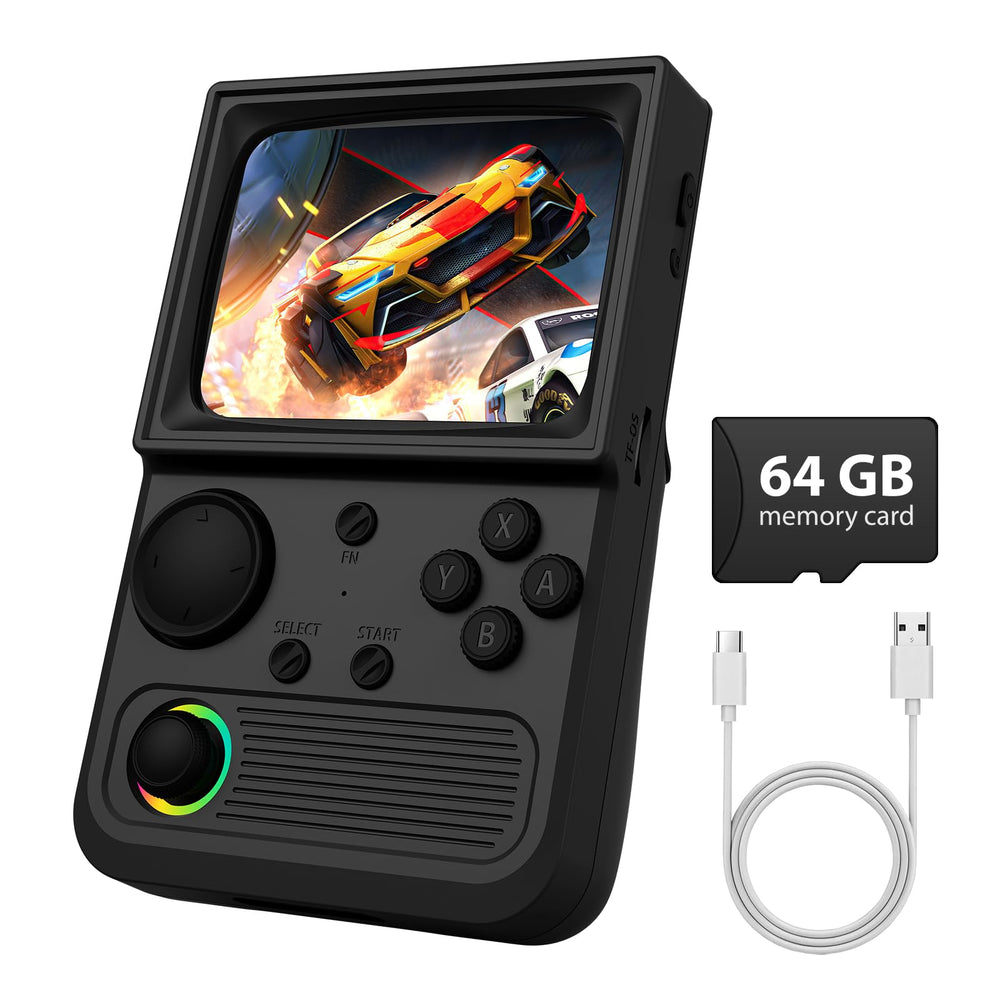 WDYQJE R36T with RGB-lit joystick for immersive retro control sessions.