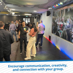 Group using We! Connect Cards in a live session to share insights