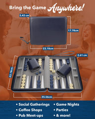 WE Games wrist strap on leatherette travel case