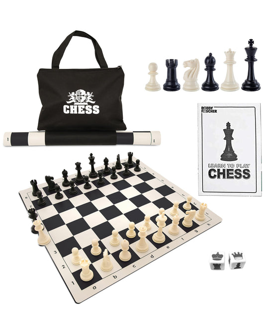 WE Games best-value tournament chess set with 34 pieces for confident play