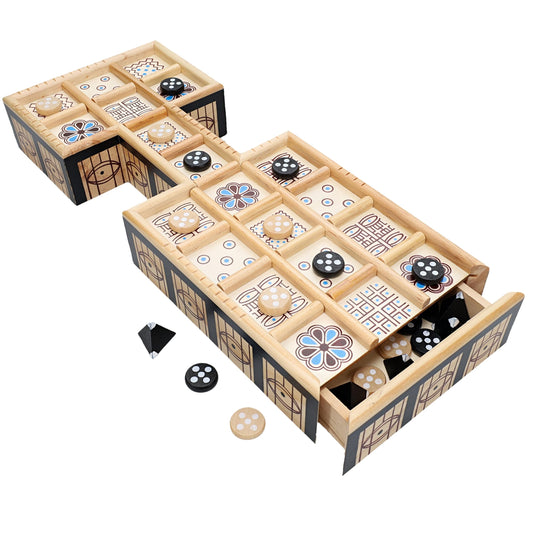 WE Games The Royal Game of UR board top view for easy setup and play.