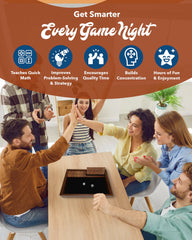 WE Games board measures 13.5 inches for compact home play