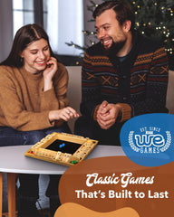 WE Games Wooden Shut The Box gift-ready packaging for celebrations.