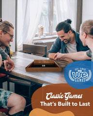 WE Games heritage-inspired Shut The Box design for game nights