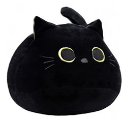 WeBingo Black Cat Plush 40cm size for versatile comfy use.
