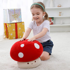 WeBingo Mushroom Plush Pillow washable material keeps it soft after washing.
