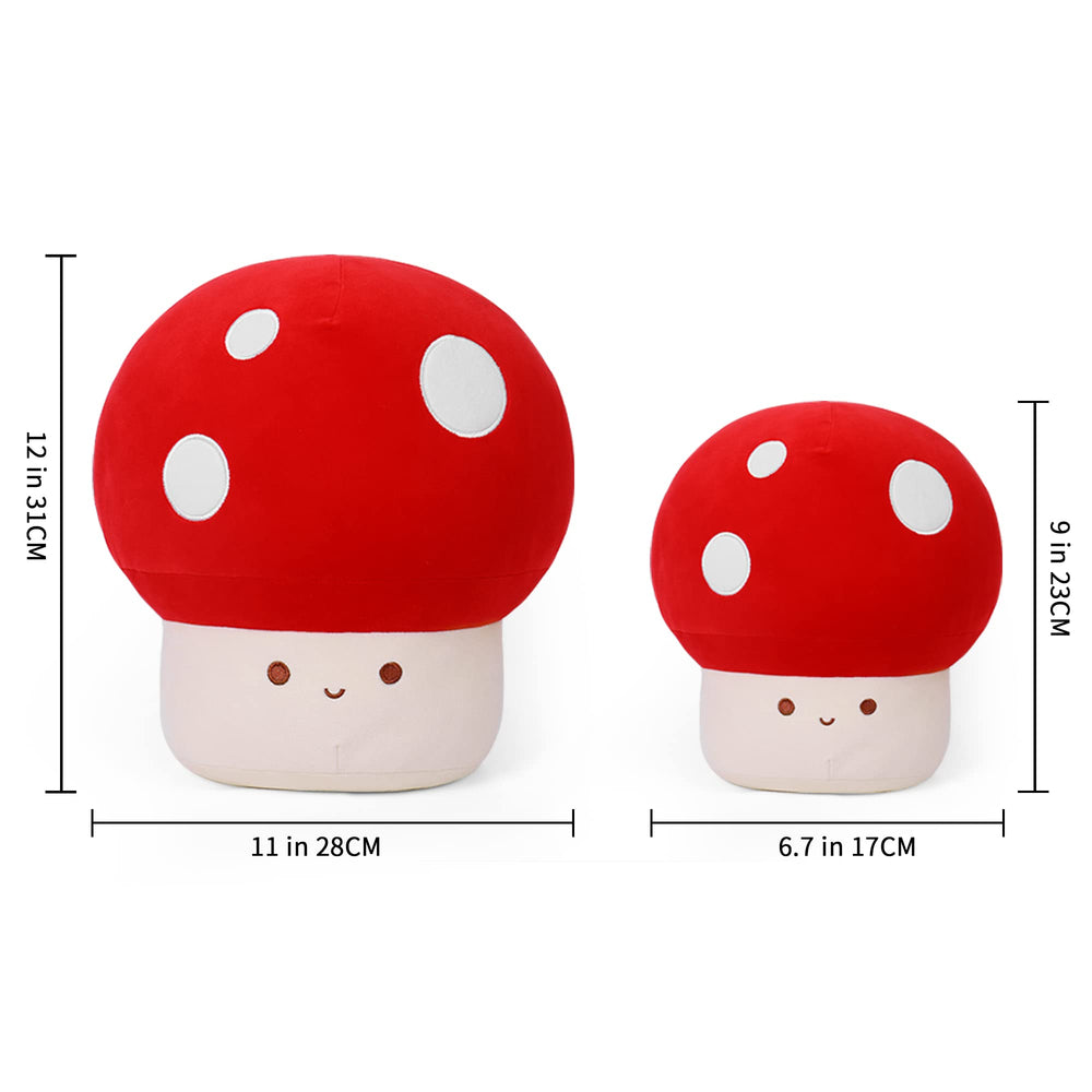 Webingo Mushroom Plush Round Head—round, elastic head for squeezable fun