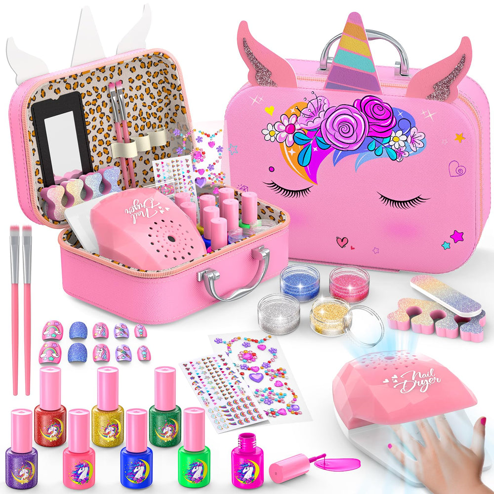 Websonaw kids nail polish kit contents for beginner nail art at home