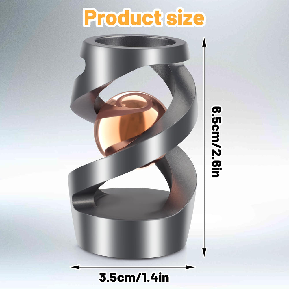 Wecsv kinetic desk toy spiral cage creates mesmerizing motion for desktop focus