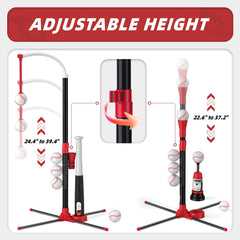 Wee Wonders T-ball stand with adjustable height supports growing skills outdoors