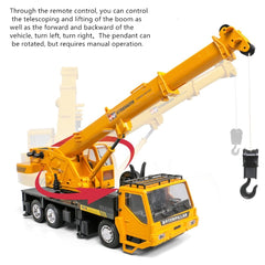 WEECOC RC Crane lift action demonstrates realistic crane motion for kids.