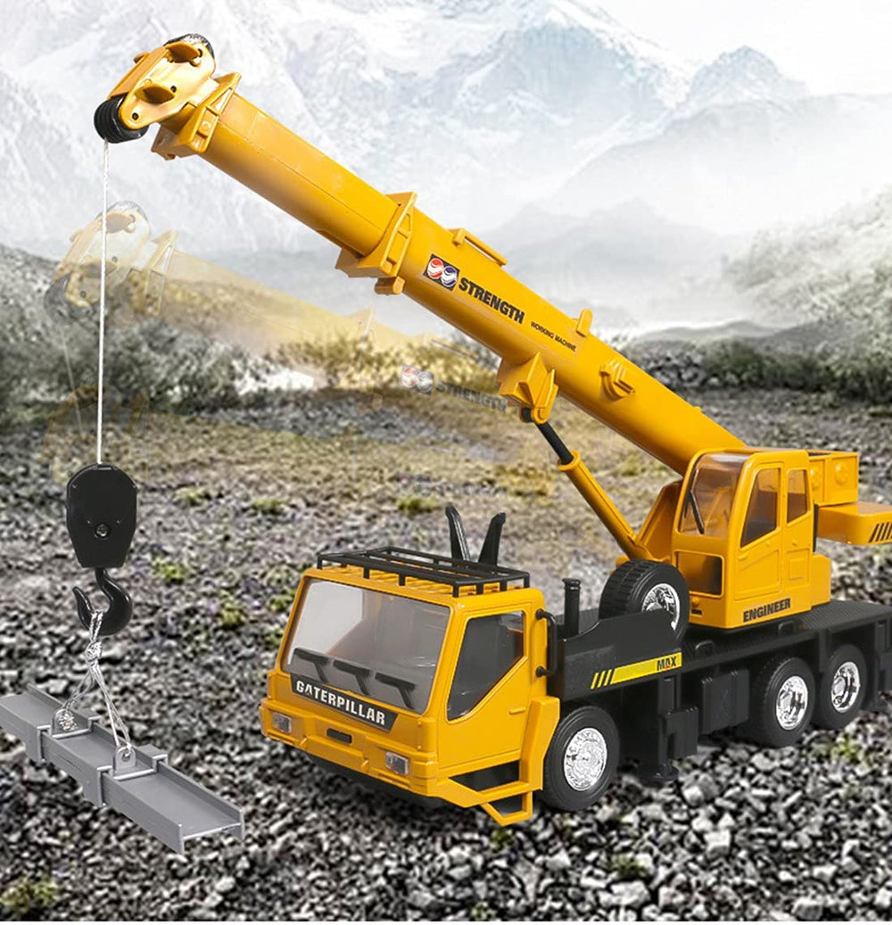 WEECOC RC Crane side view operating boom highlights independent joints.