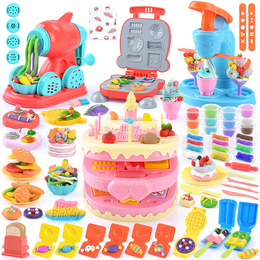 WeeHomm 4-in-1 color dough machine with ice cream option for imaginative play