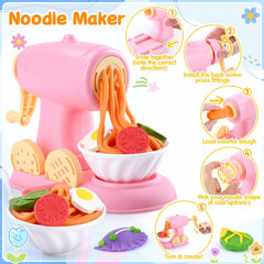 WeeHomm 5-in-1 color dough noodle maker supports fine motor fun.