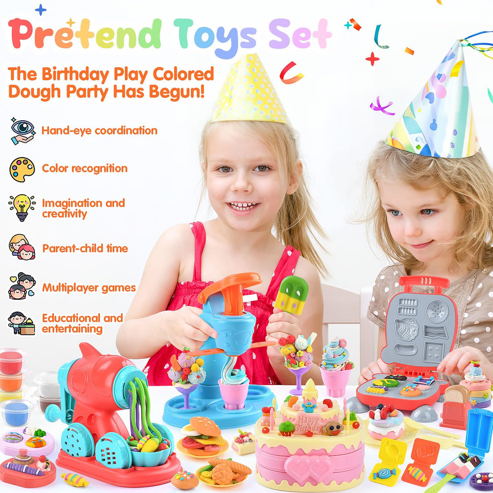 WeeHomm pancake hamburger maker with dough for creative pretend meals