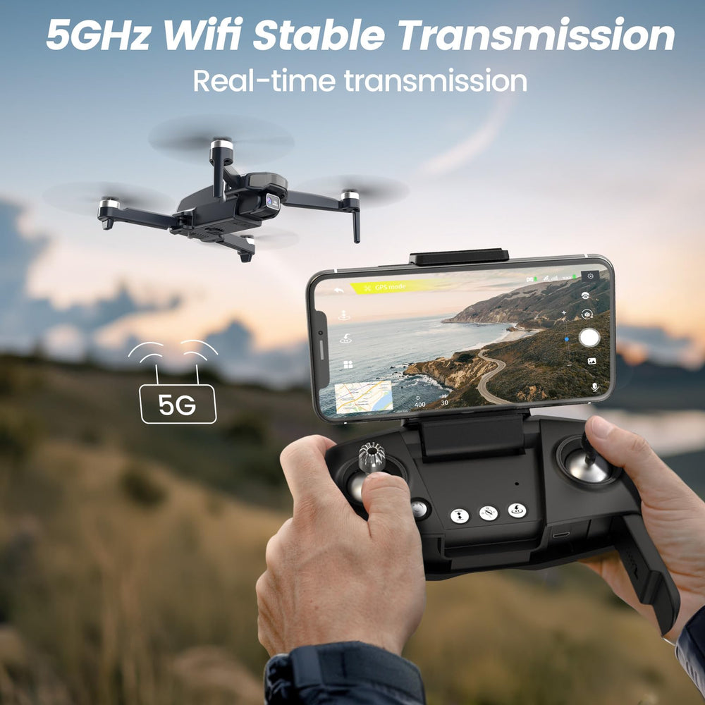 WeFone drone extended flight time with two batteries for longer shoots