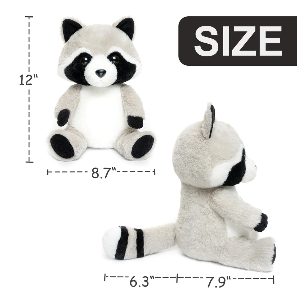 WEIGEDU Coon raccoon plush serves as a bedtime companion